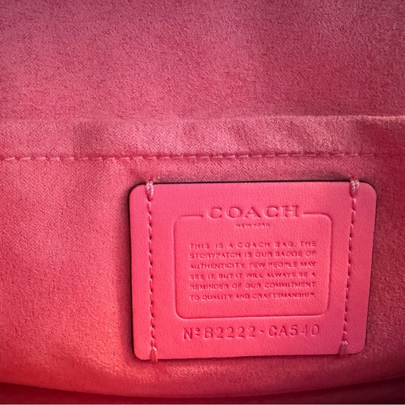 Coach Pink Floral Crossbody Bag - Picture 6 of 7